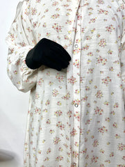 Cotton Front Open Abaya