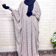 Kaftan Abaya With Smocking Sleeves
