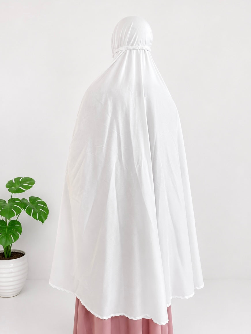 White Salah Khimar