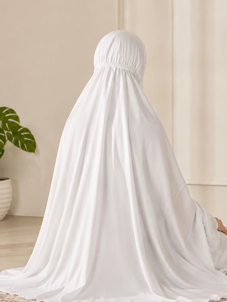 White Salah Khimar