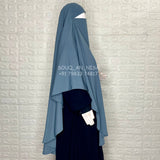 Grey Round Khimar