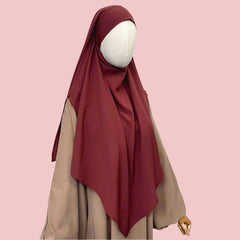 Pecan French Veil Khimar