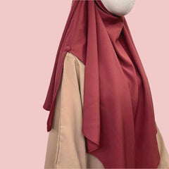 Pecan French Veil Khimar