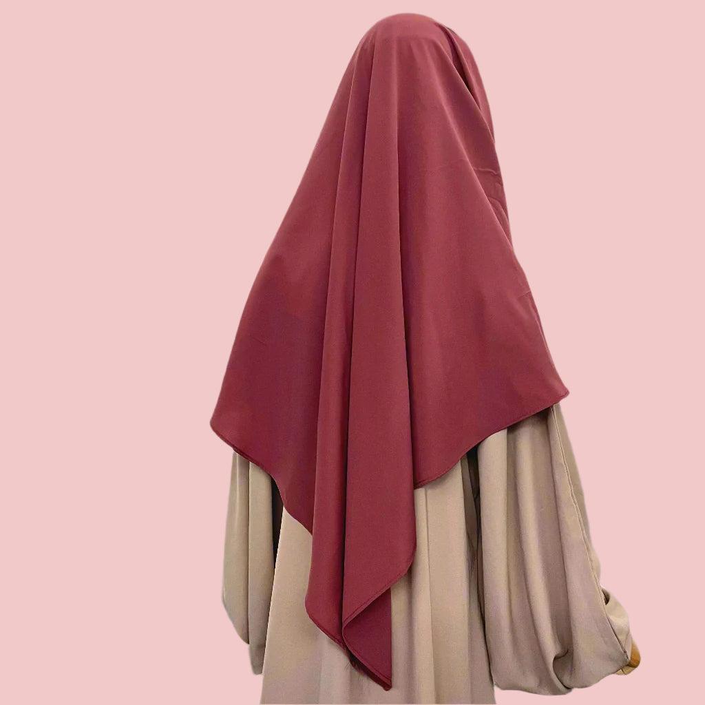 Pecan French Veil Khimar