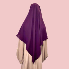 Plum French Veil Khimar