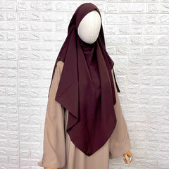 Brown French Veil Khimar
