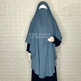 Grey Round Khimar