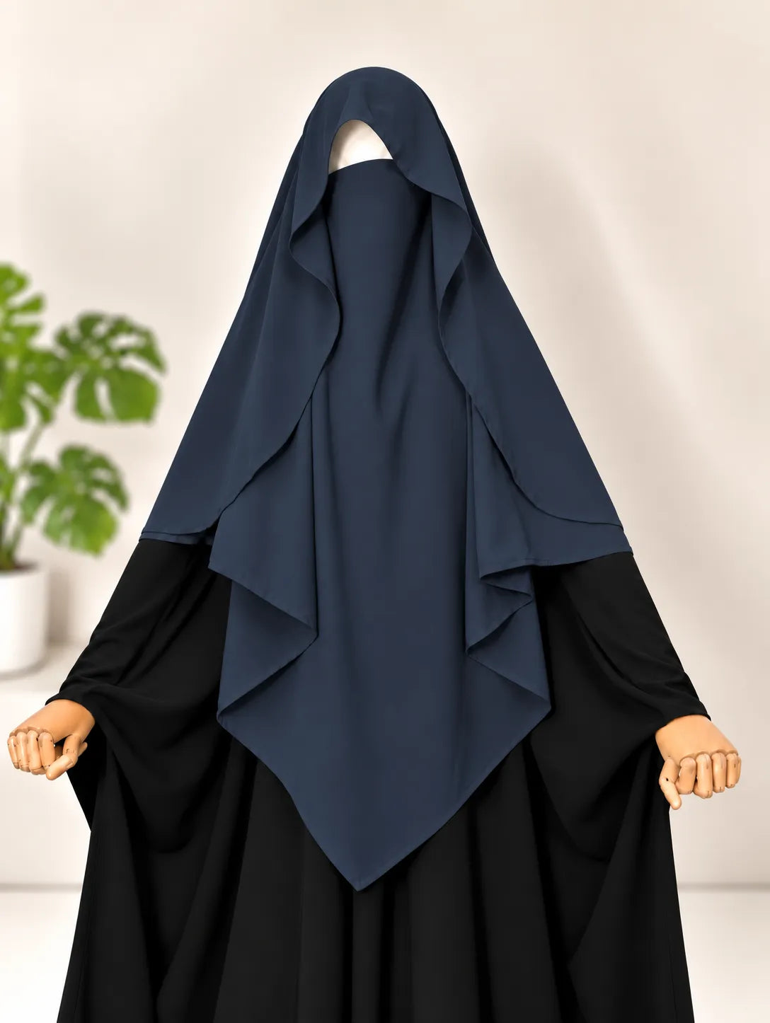 Crystal Blue Flap Diamond Khimar