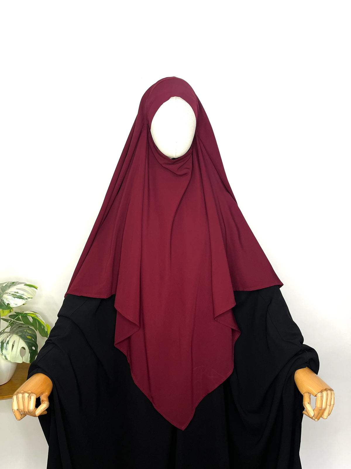 Maroon Diamond Khimar