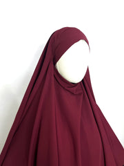 Maroon Diamond Khimar
