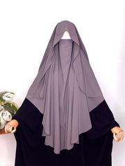 Lavender Flap Round Khimar