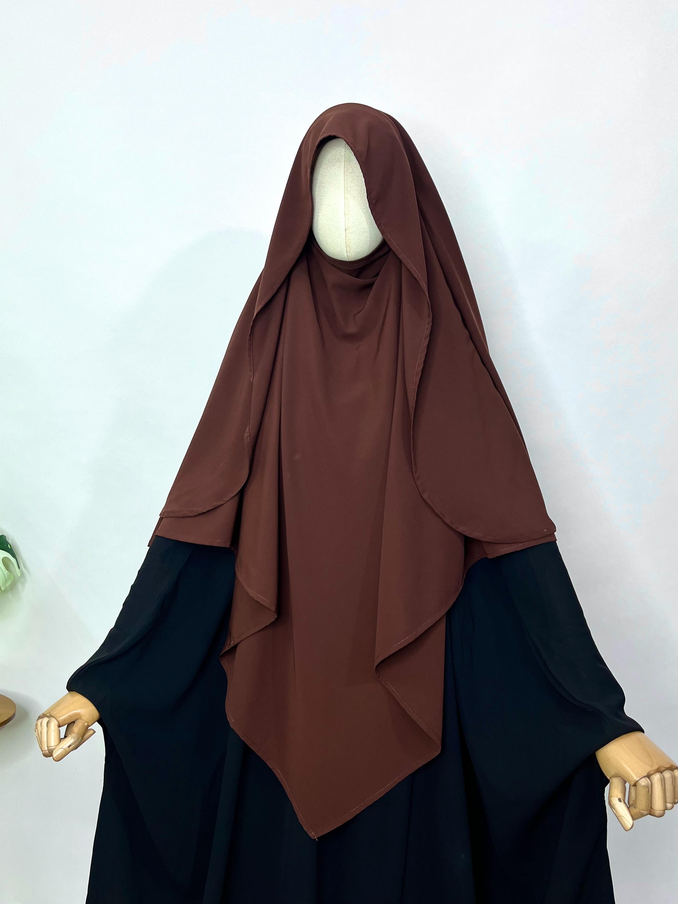 Brown Flap Khimar