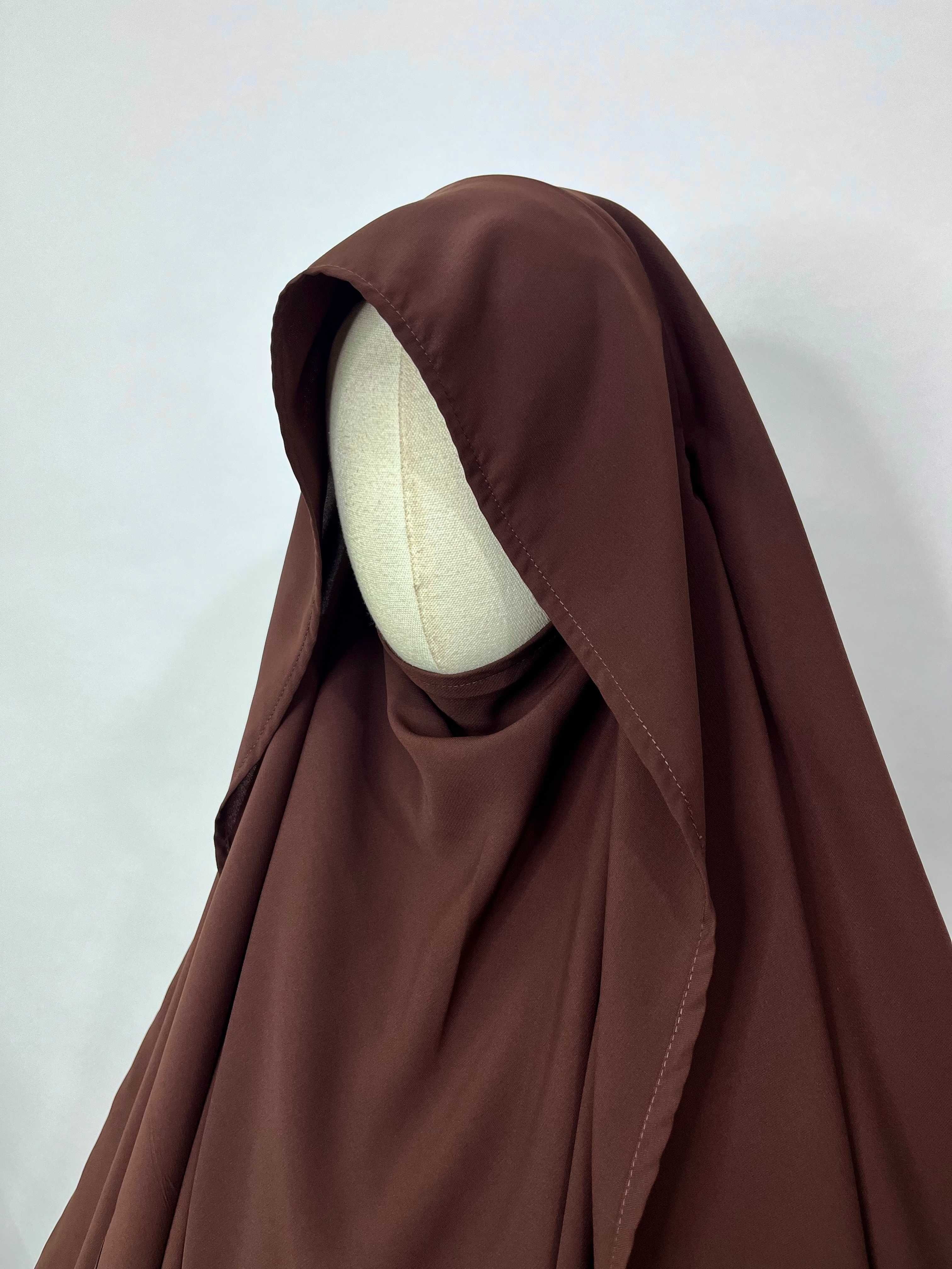 Brown Flap Khimar