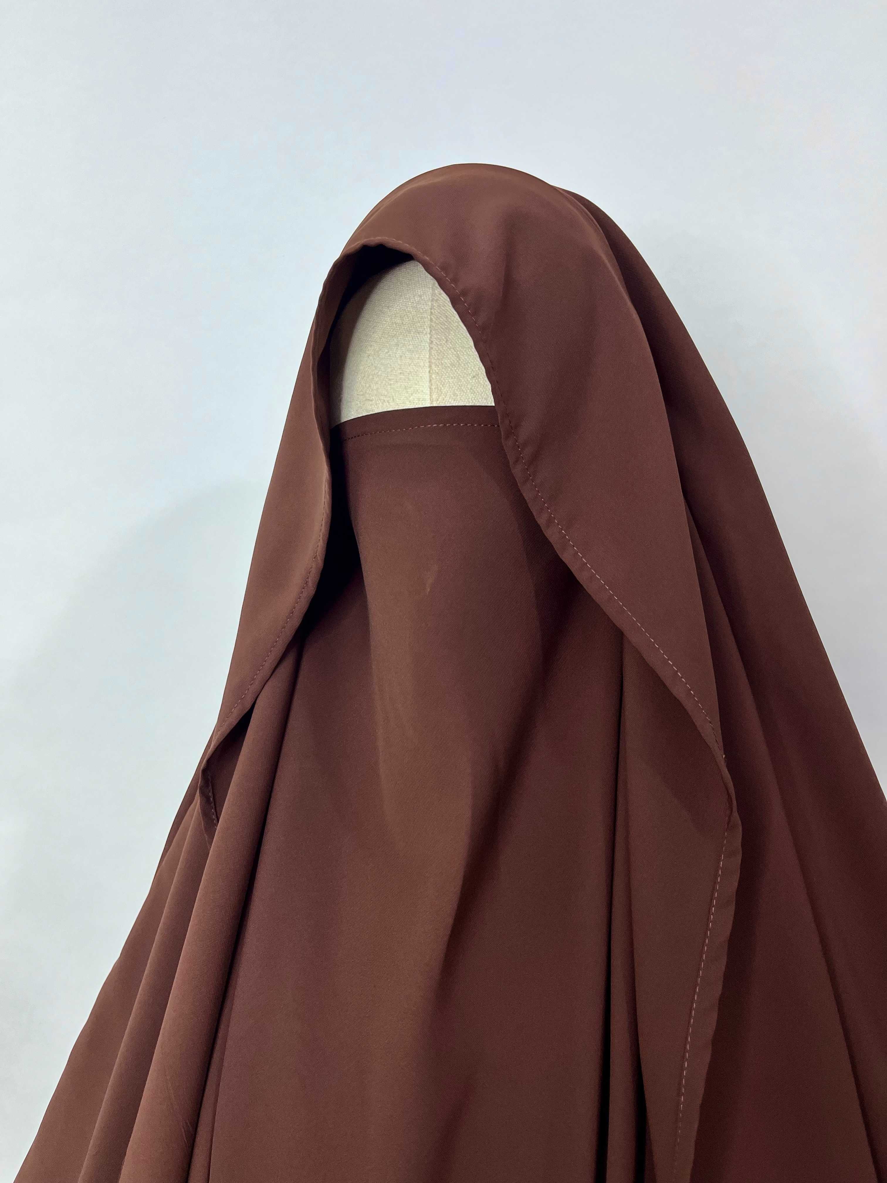 Brown Flap Khimar