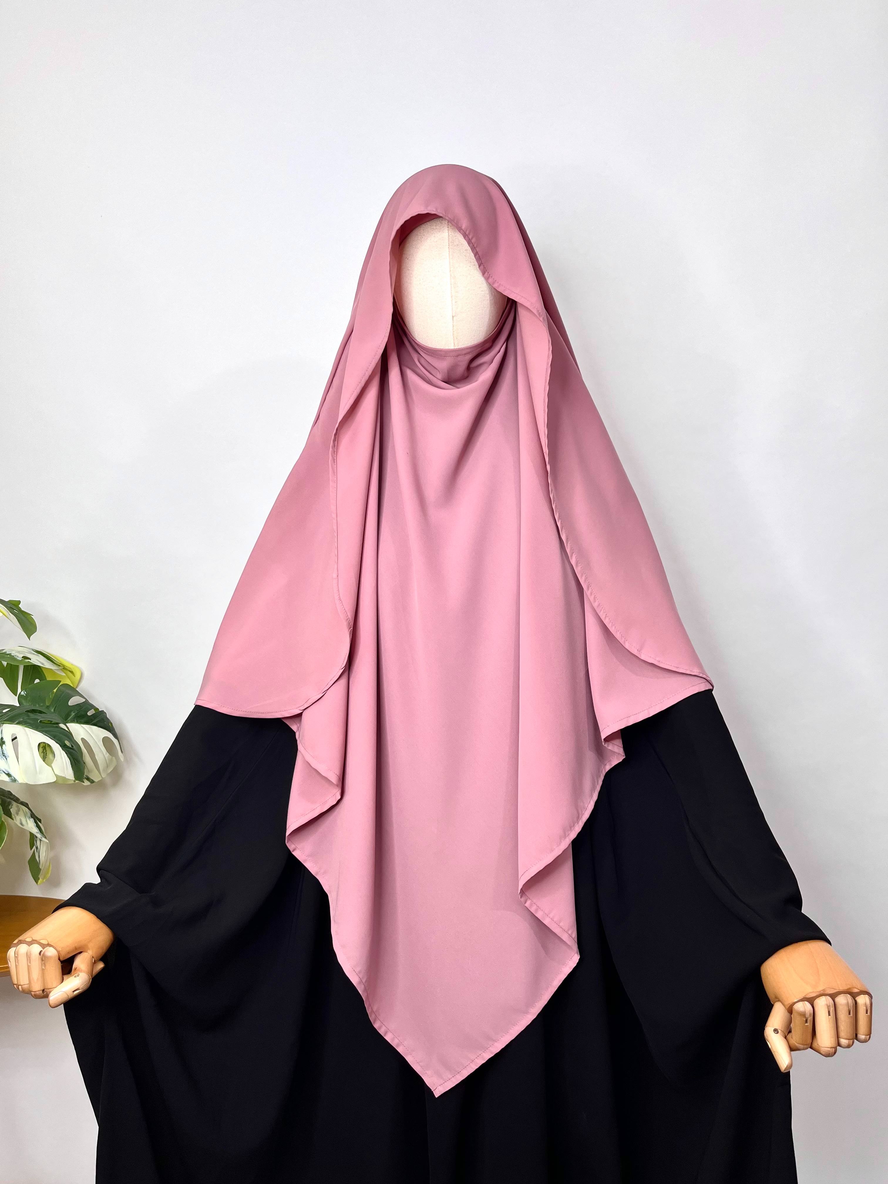 Pastel Pink Flap Khimar