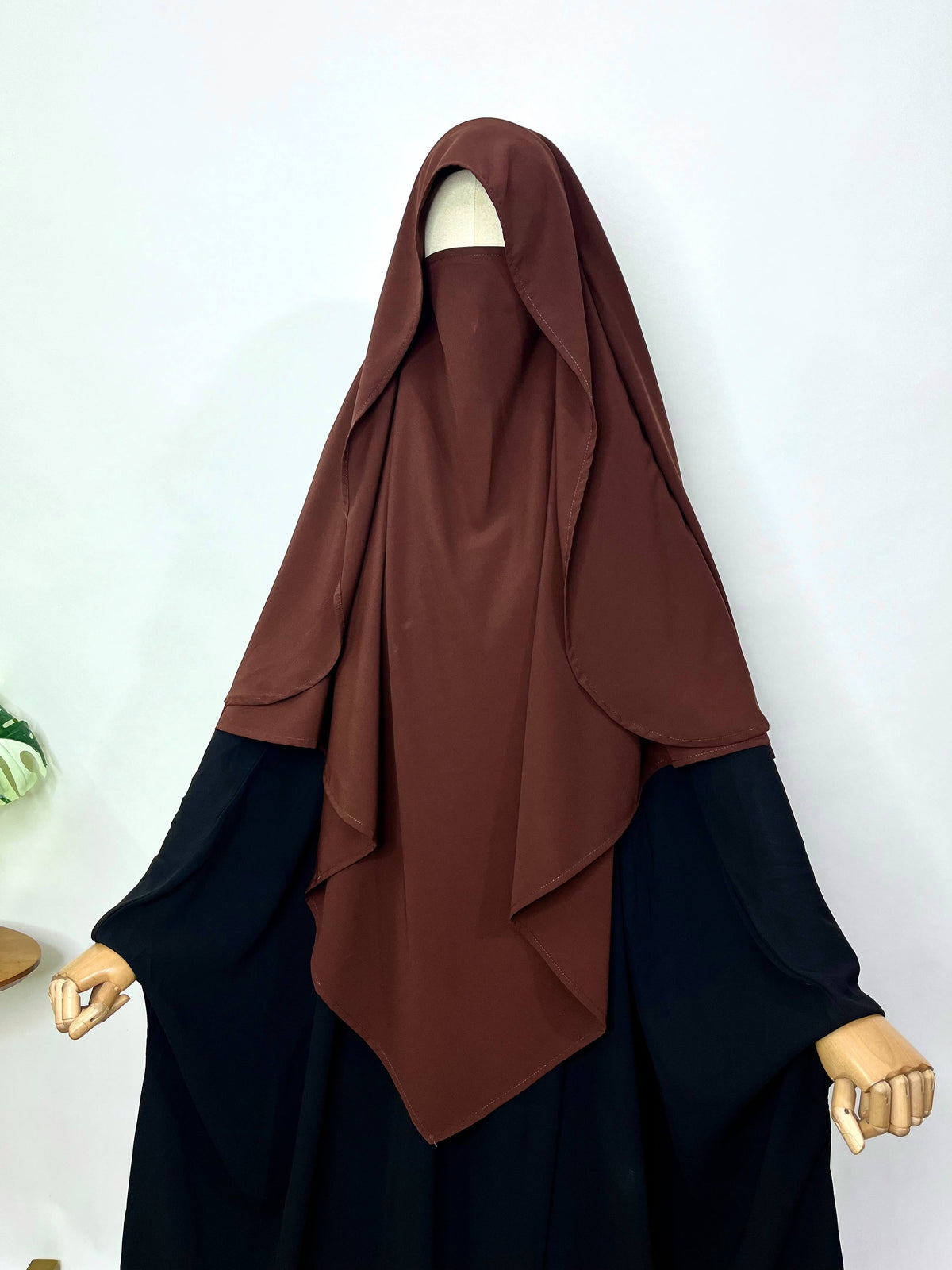 Brown Flap Khimar