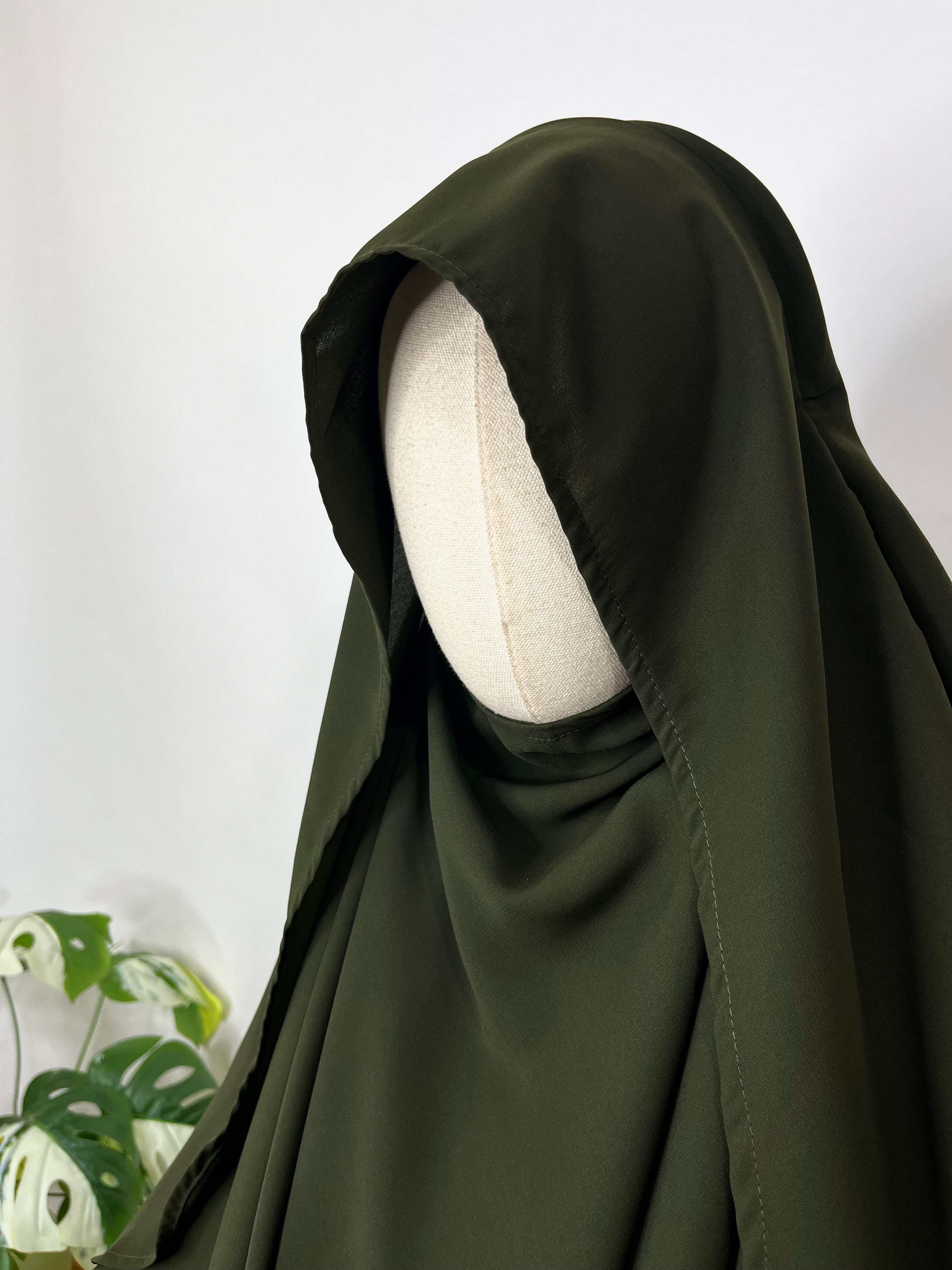 Olive Flap Khimar