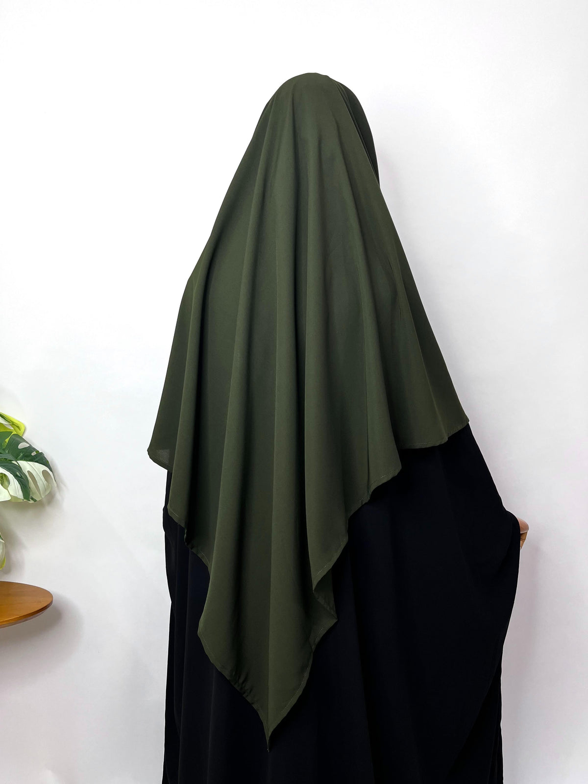 Olive Flap Diamond Khimar