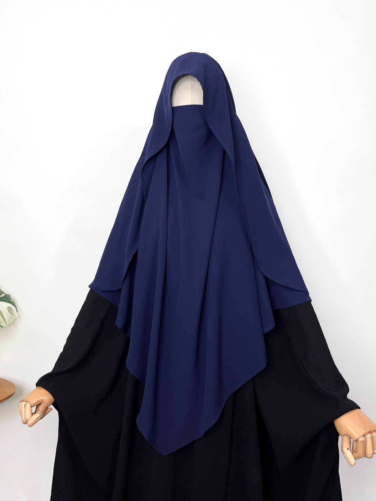 Navy Blue Flap Khimar