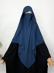 Crystal Blue Flap Diamond Khimar