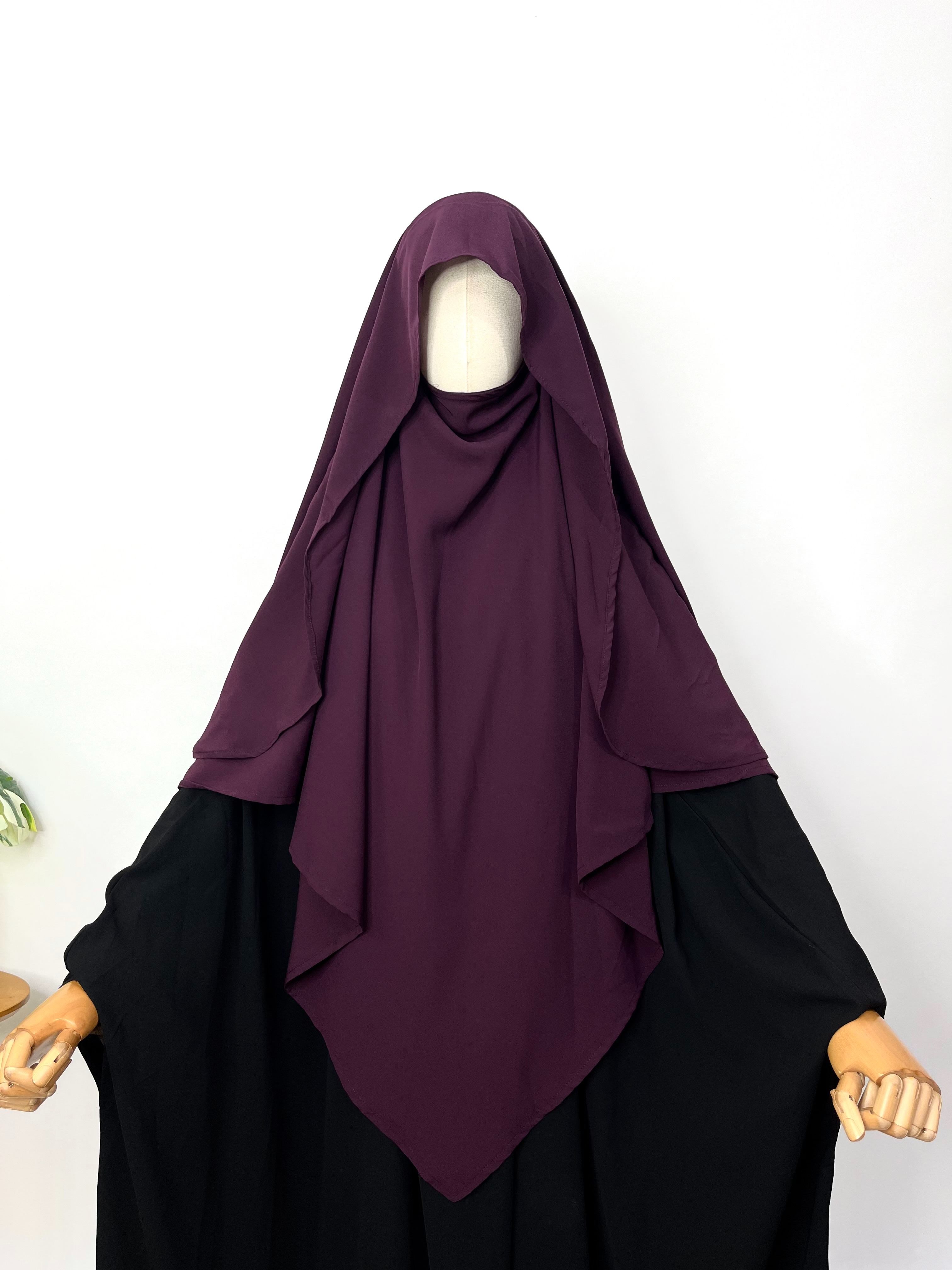 Plum Flap Khimar