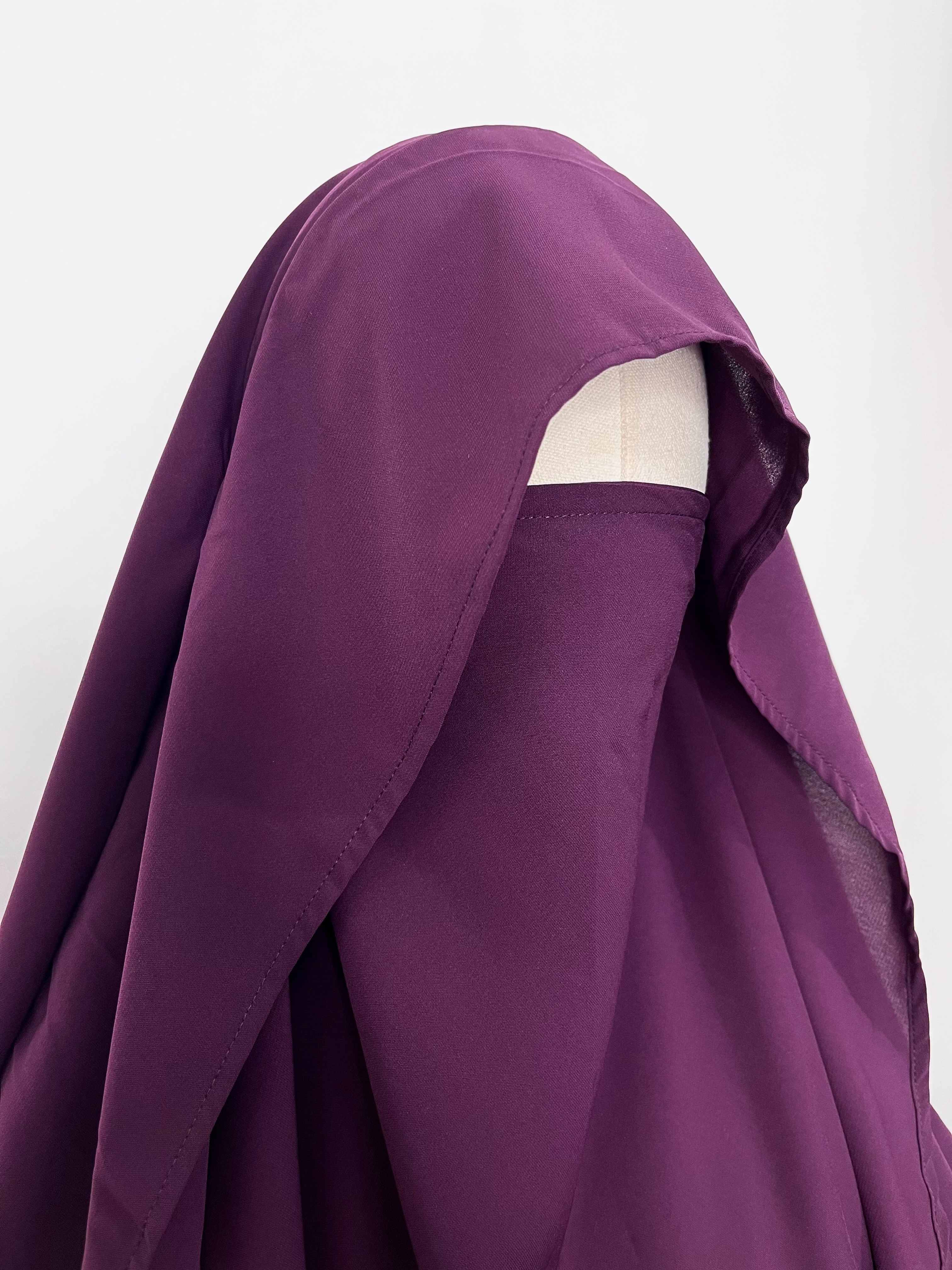 Plum Flap Khimar