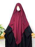 Maroon Flap Khimar