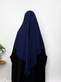 Navy Blue Flap Khimar