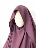 Dusty Mauve Flap Khimar