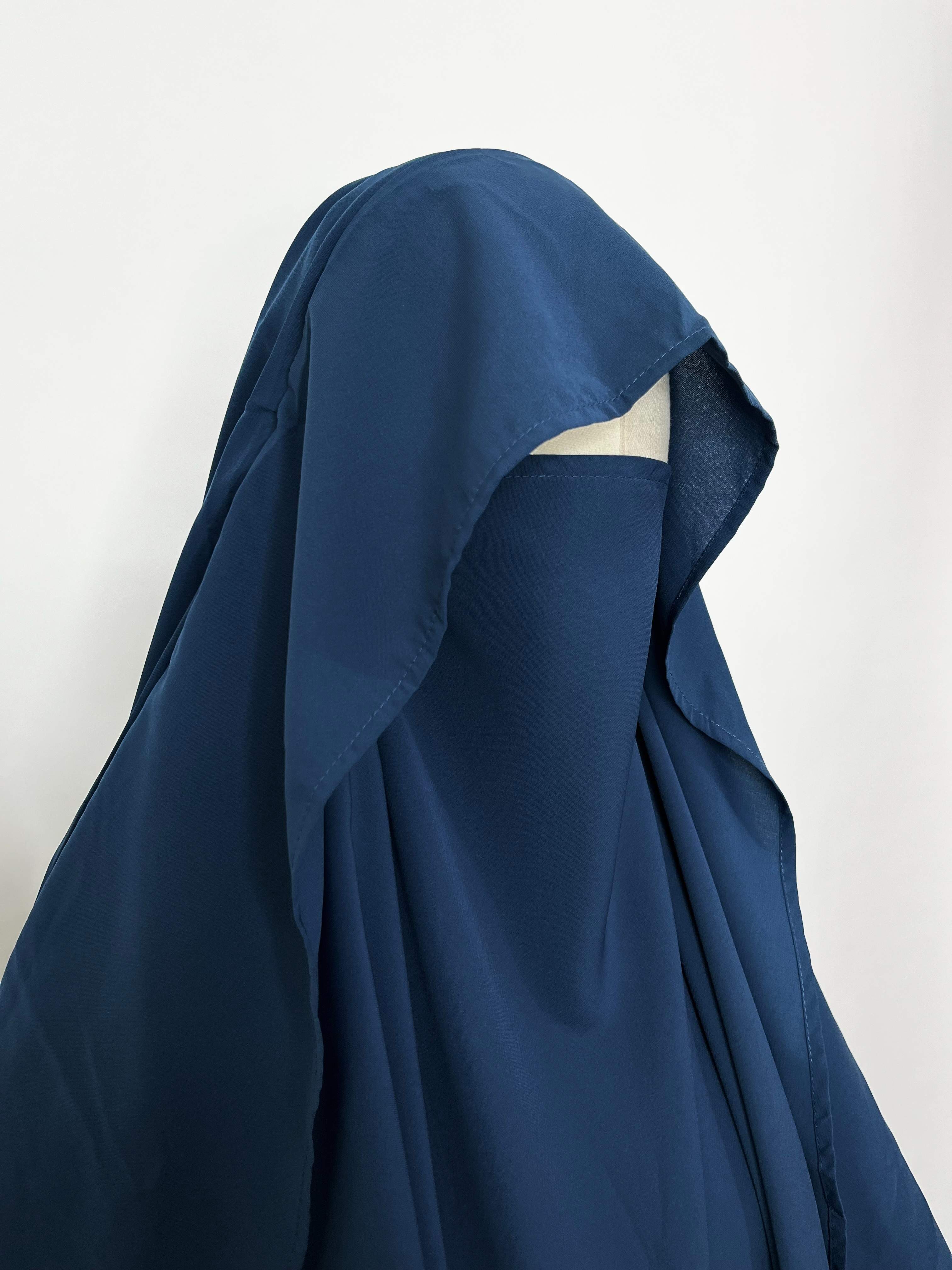 Crystal Blue Flap Khimar