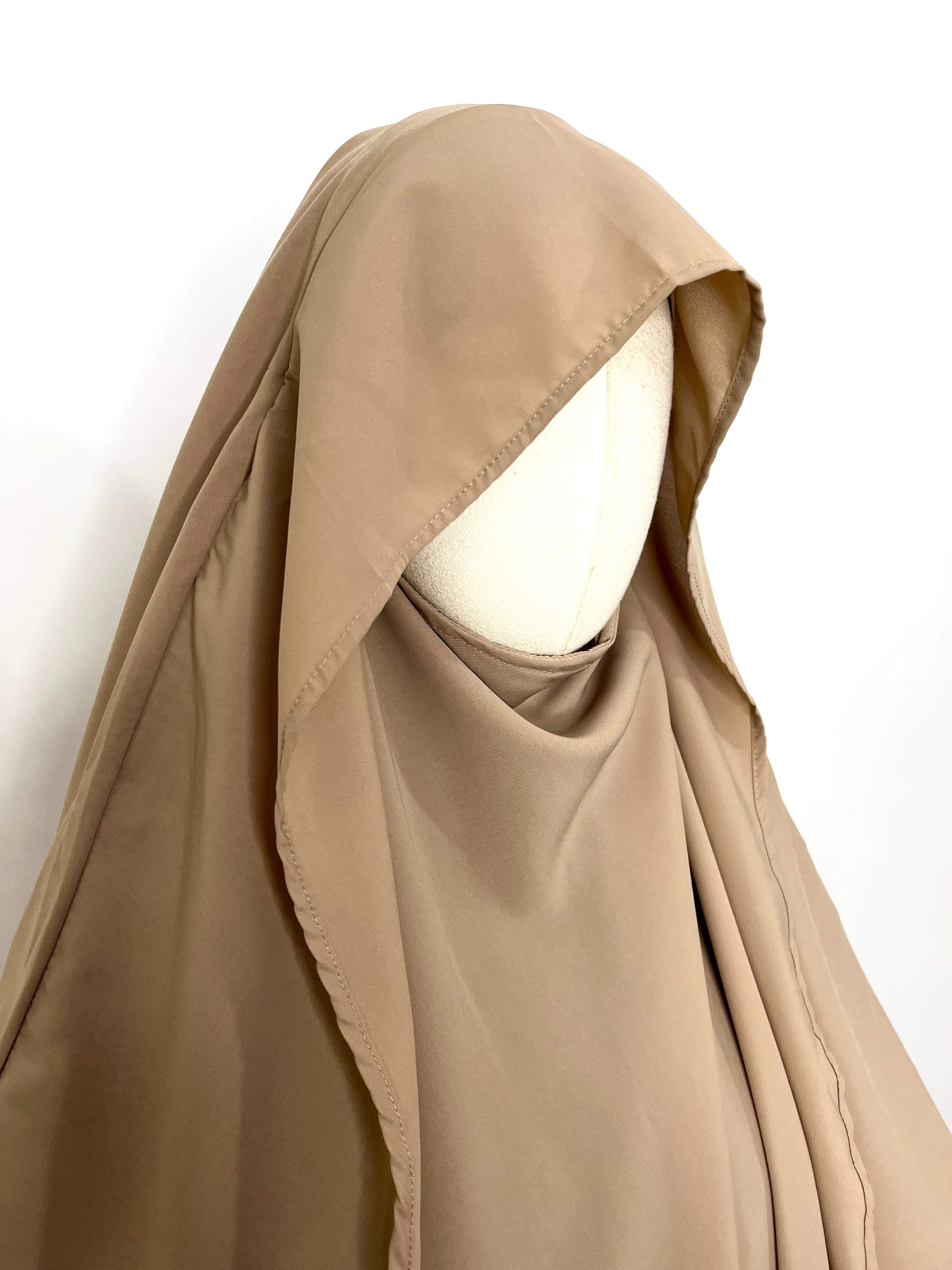 Beige Flap Khimar