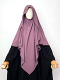 Dusty Mauve Flap Khimar