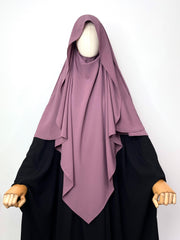 Dusty Mauve Flap Diamond Khimar