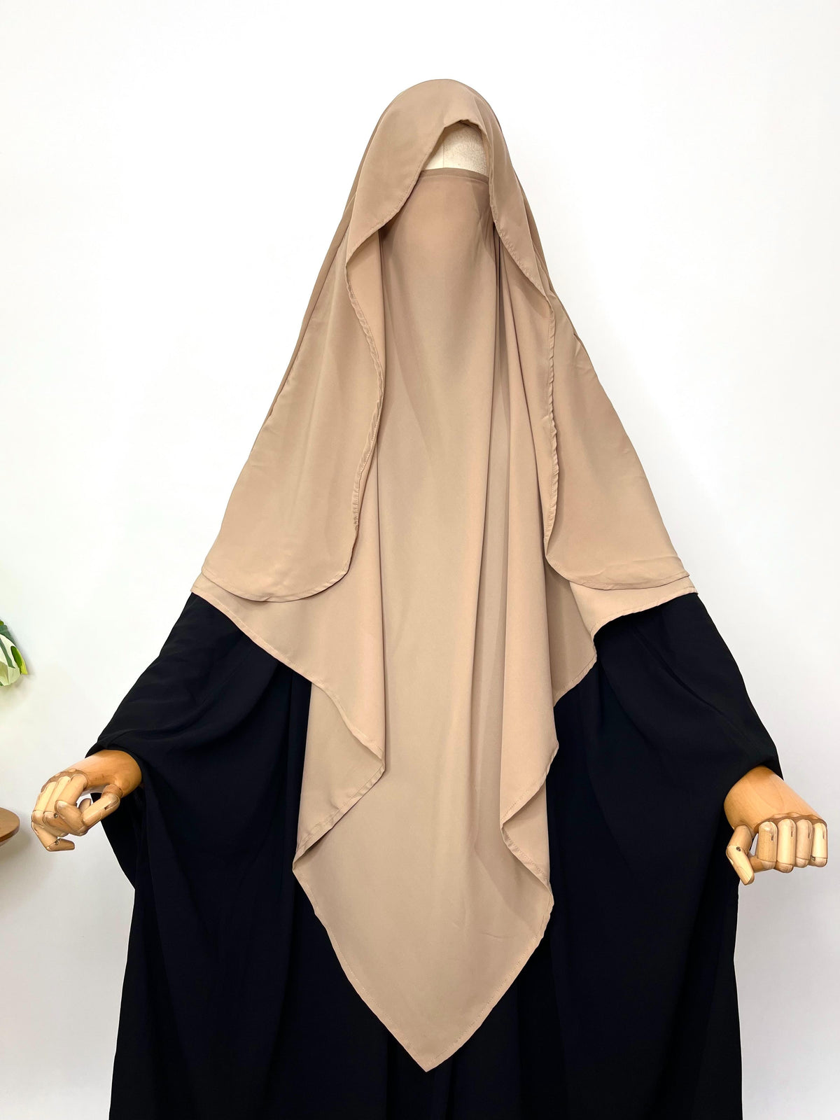 Beige Flap Khimar