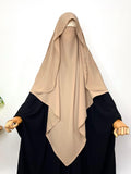 Beige Flap Khimar