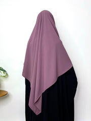 Dusty Mauve Flap Diamond Khimar