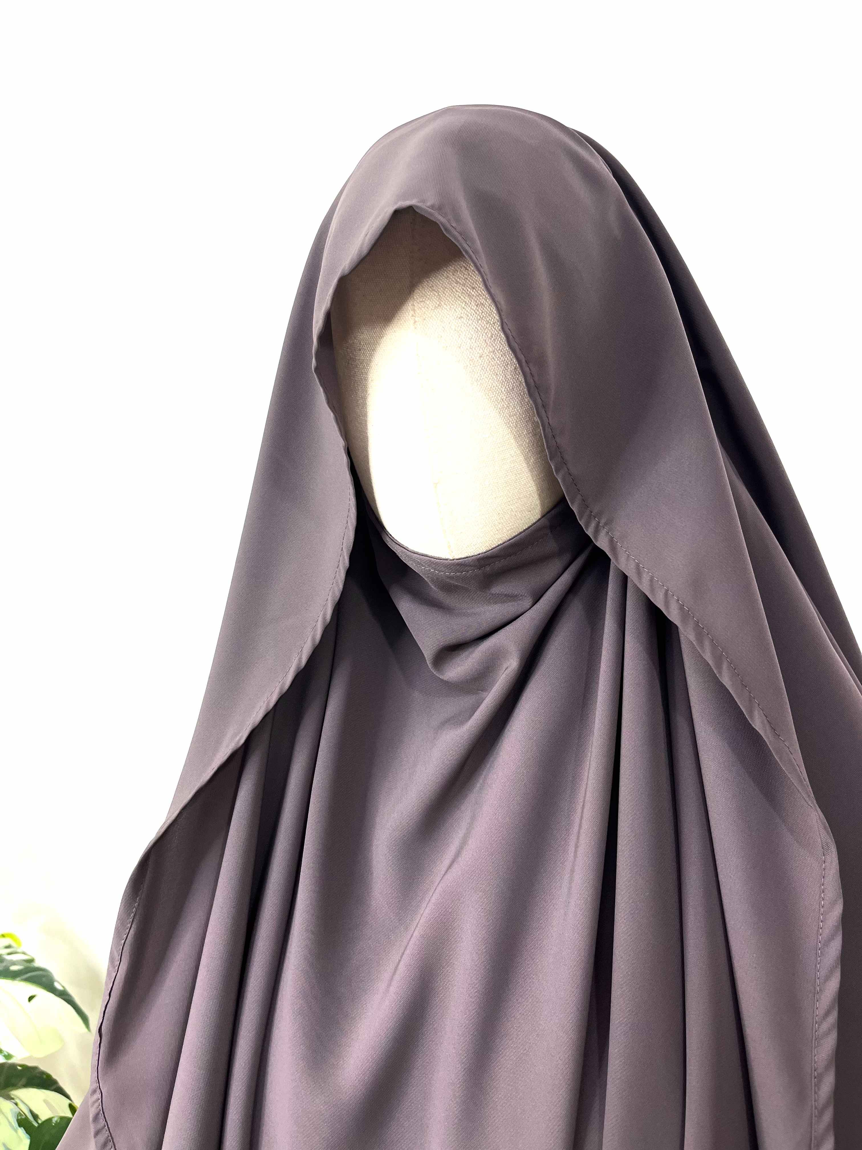 Lavender Flap Khimar
