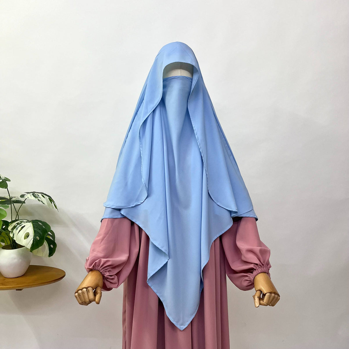 Sky Blue Flap Khimar