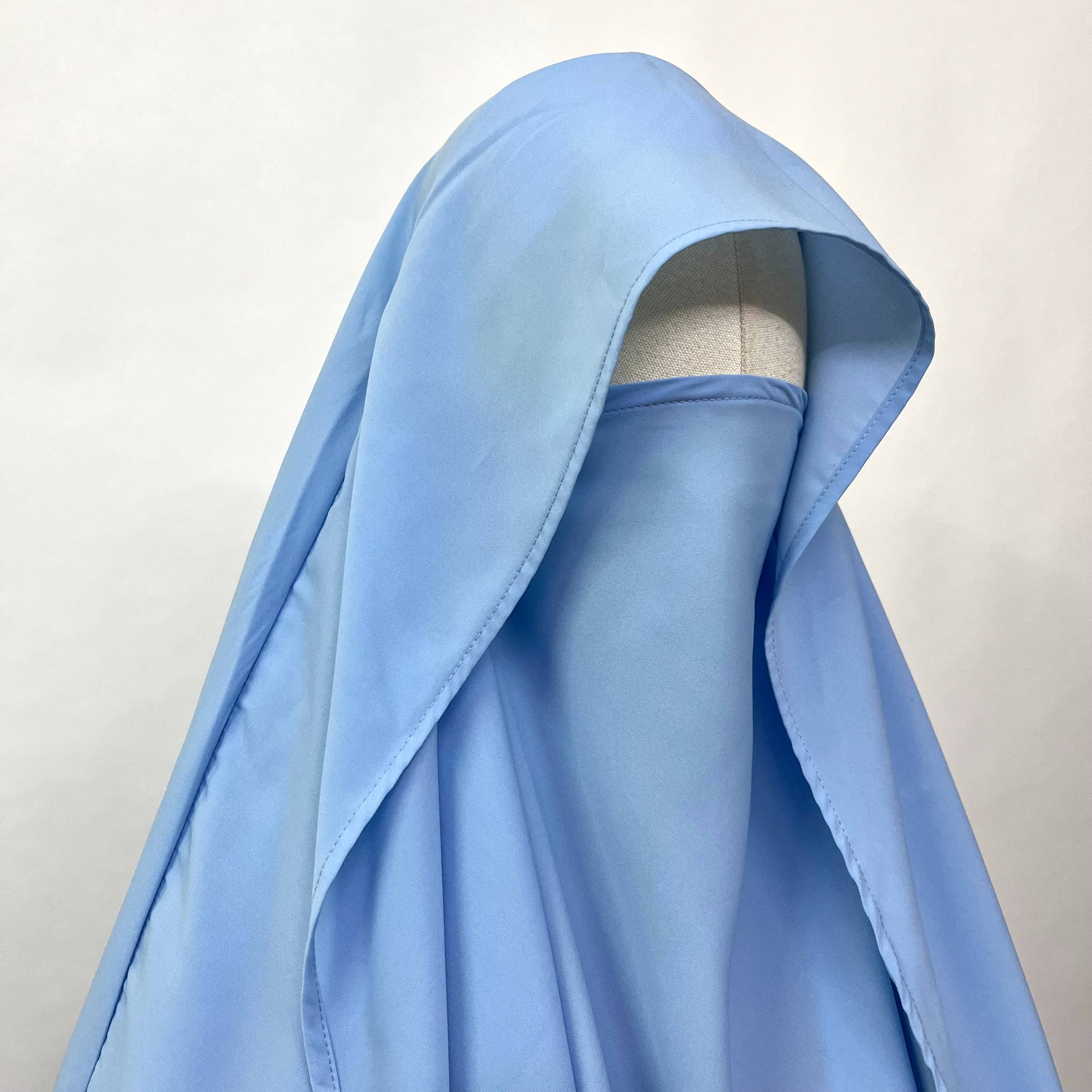 Sky Blue Flap Khimar
