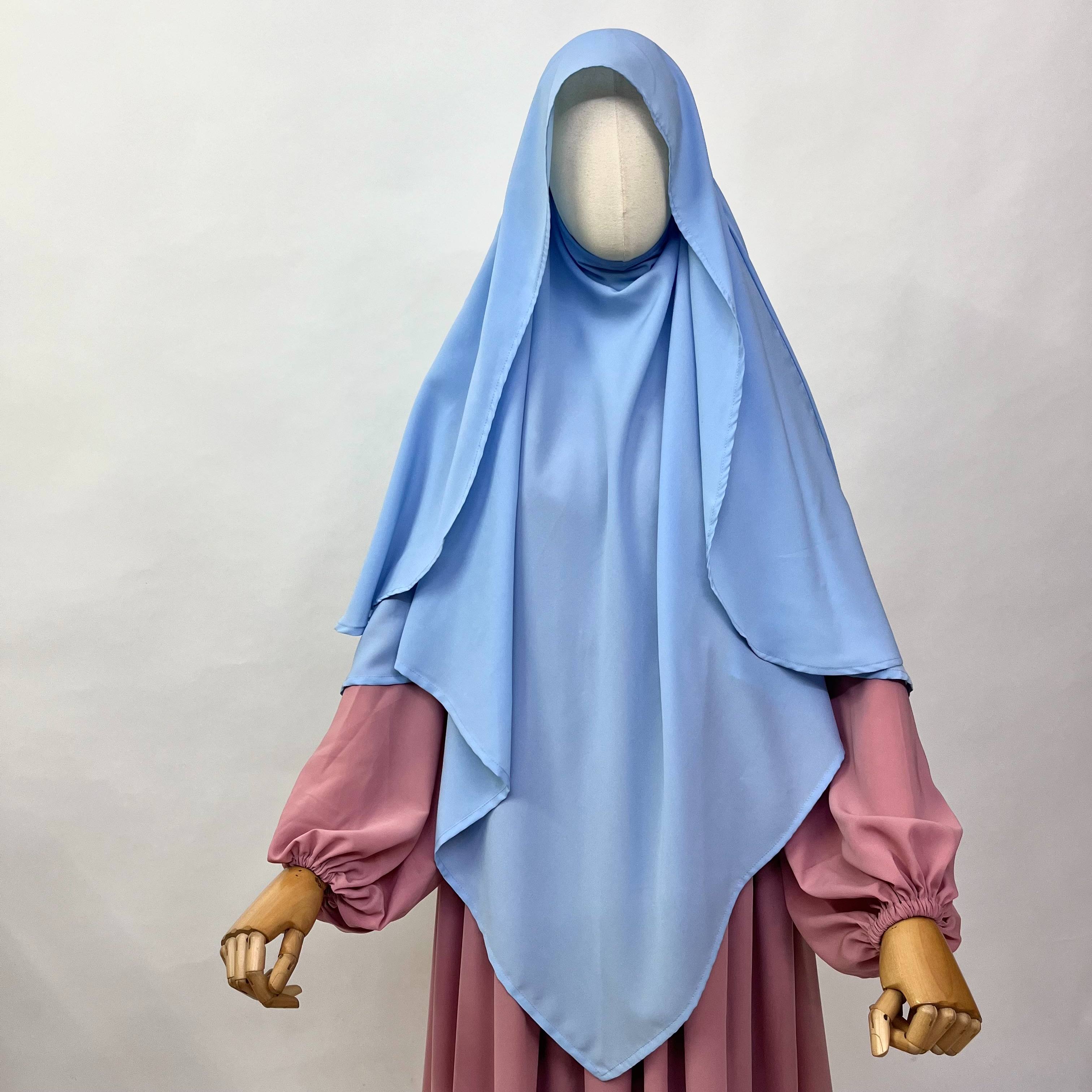 Sky Blue Flap Khimar
