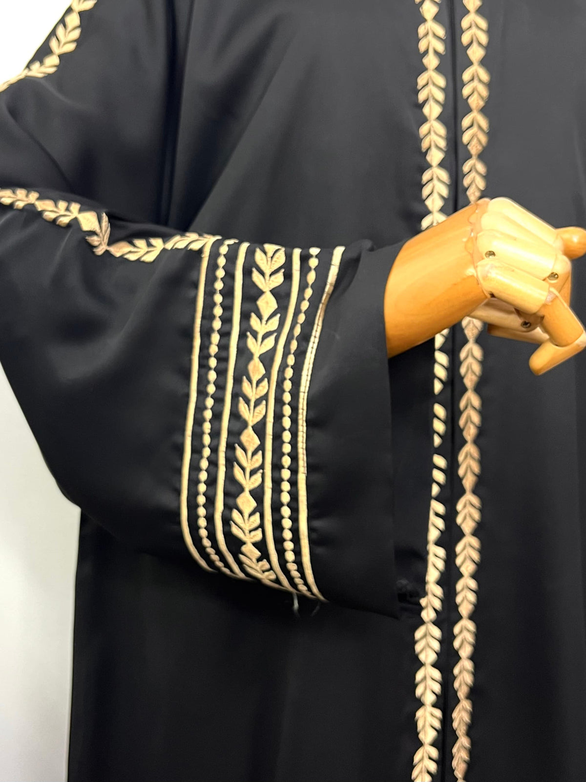 Rehmat Front Open Embroidery Abaya