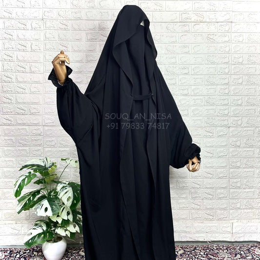 Black Saudi Jilbab