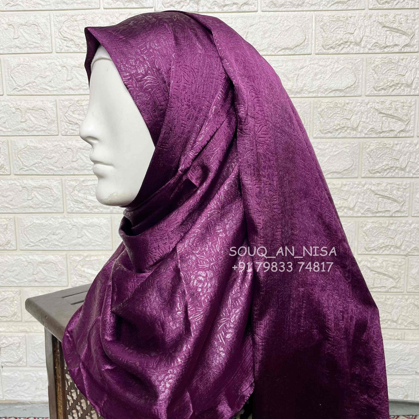 Satin Silk Party Wear Hijab