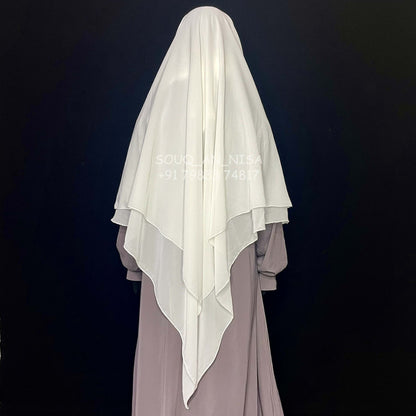 Georgette Double Layers French Khimar