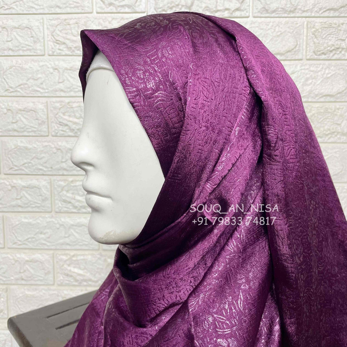 Satin Silk Party Wear Hijab