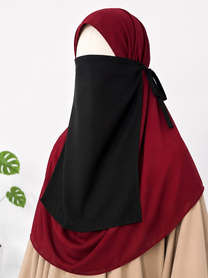 Black Half Niqab