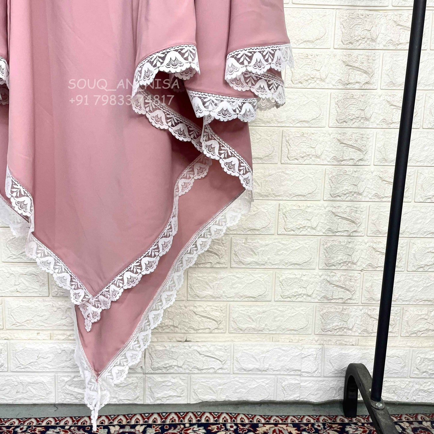 Diamond Khimar With Lace