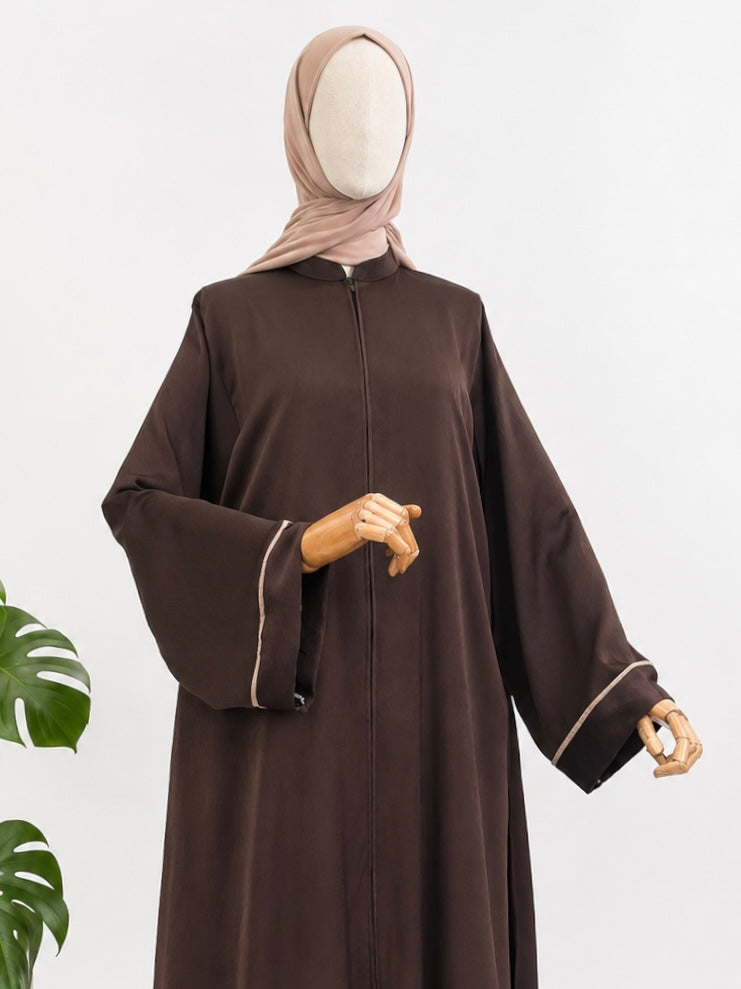 Brown Uzma Basic Abaya