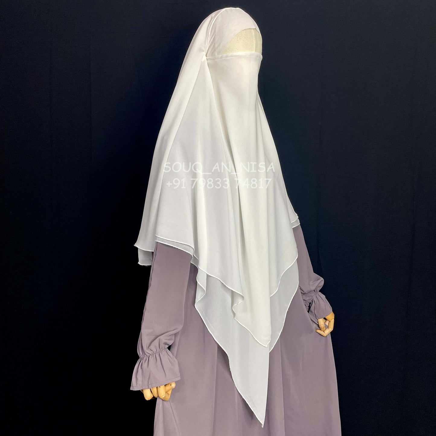 Georgette Double Layers French Khimar