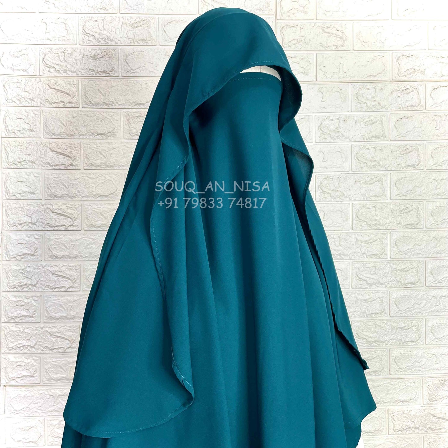 Crystal Blue Flap Khimar